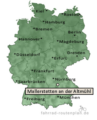 Entfernung Mallerstetten an der Altm&uuml;hl