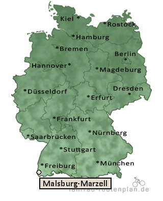 Entfernung Malsburg-Marzell