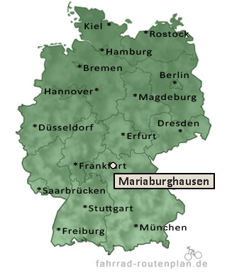Entfernung Mariaburghausen