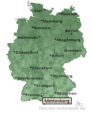 Entfernung Mettenberg