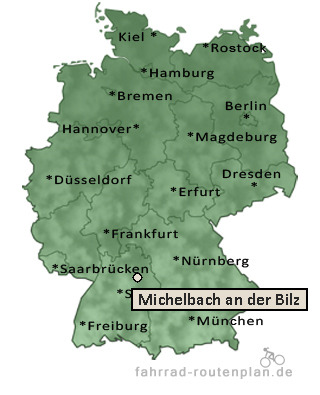 Entfernung Michelbach an der Bilz
