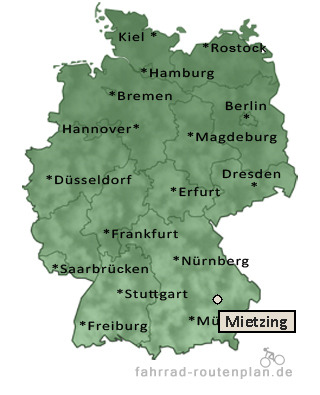 Entfernung Mietzing