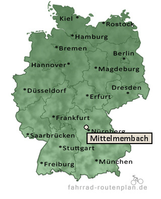 Entfernung Mittelmembach