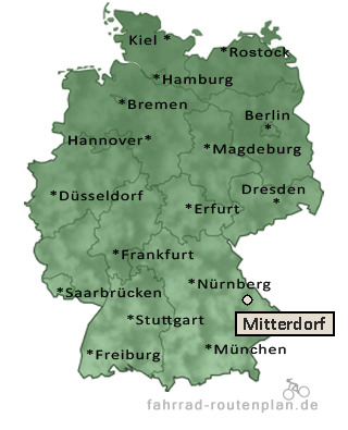 Entfernung Mitterdorf