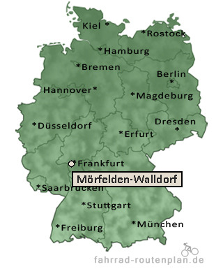 Entfernung M&ouml;rfelden-Walldorf