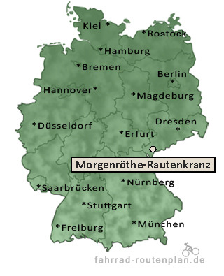 Entfernung Morgenr&ouml;the-Rautenkranz