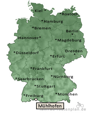 Entfernung M&uuml;hlhofen
