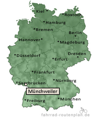 Entfernung M&uuml;nchweiler