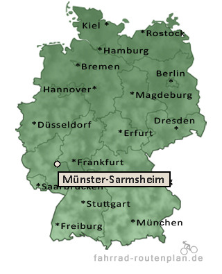 Entfernung Münster-Sarmsheim