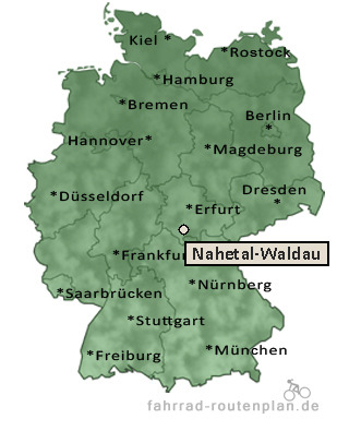 Entfernung Nahetal-Waldau