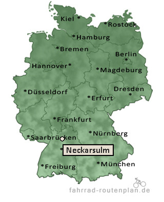 Entfernung Neckarsulm