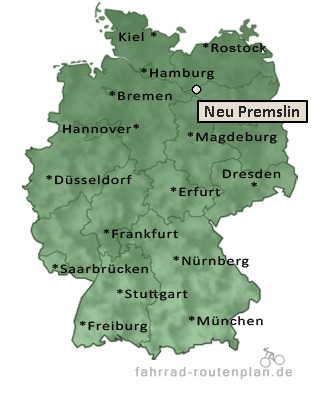 Entfernung Neu Premslin