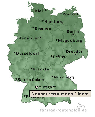 Entfernung Neuhausen auf den Fildern