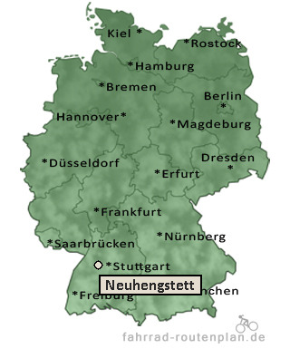 Entfernung Neuhengstett