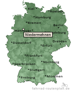 Entfernung Niedermehnen