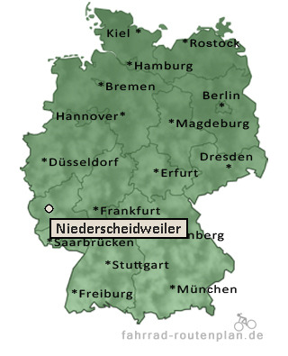 Entfernung Niederscheidweiler