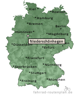 Entfernung Niedersch&ouml;nhagen