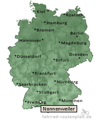 Entfernung Nonnenweiler