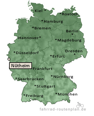 Entfernung N&uuml;theim