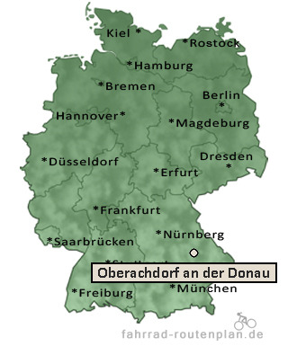 Entfernung Oberachdorf an der Donau