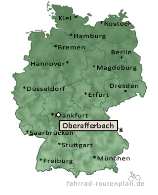 Entfernung Oberafferbach