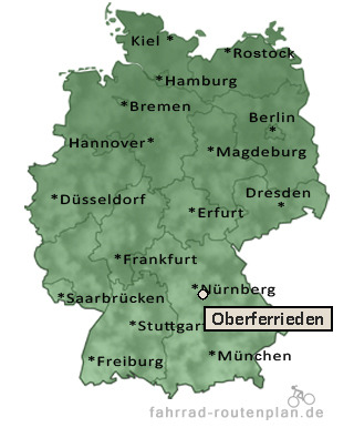 Entfernung Oberferrieden
