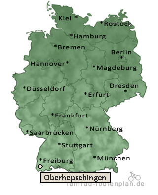 Entfernung Oberhepschingen
