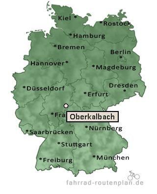 Entfernung Oberkalbach