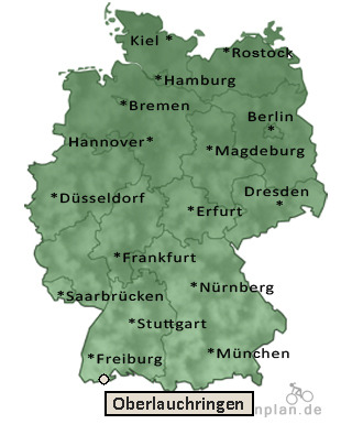 Entfernung Oberlauchringen