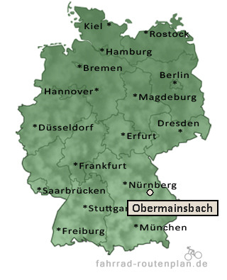 Entfernung Obermainsbach
