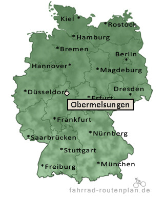 Entfernung Obermelsungen