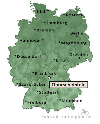 Entfernung Oberscheinfeld
