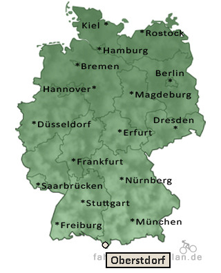 Entfernung Oberstdorf
