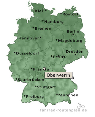 Entfernung Oberwerrn