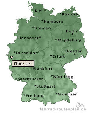 Entfernung Oberzier