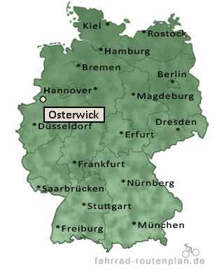 Entfernung Osterwick