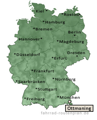 Entfernung Ottmaning
