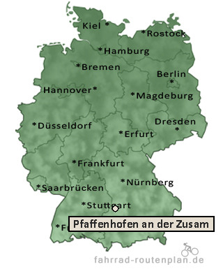Entfernung Pfaffenhofen an der Zusam