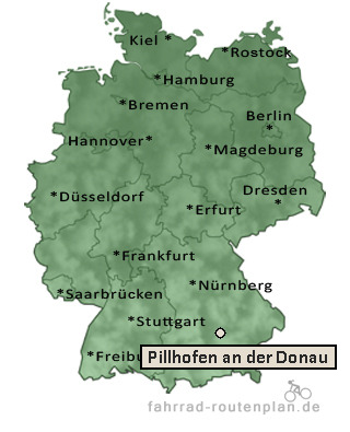 Entfernung Pillhofen an der Donau