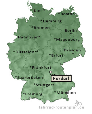 Entfernung Poxdorf