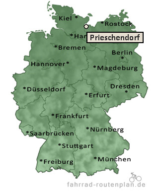 Entfernung Prieschendorf