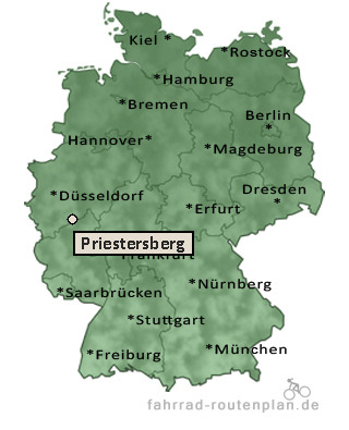 Entfernung Priestersberg