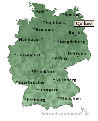 Entfernung Quilow