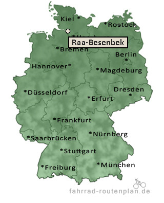 Entfernung Raa-Besenbek