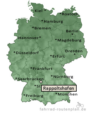 Entfernung Rappoltshofen