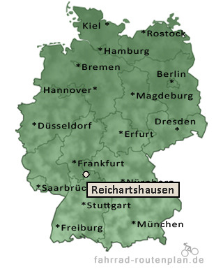 Entfernung Reichartshausen