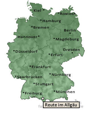 Entfernung Reute im Allg&auml;u