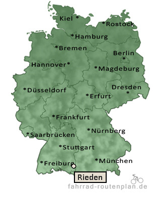 Entfernung Rieden