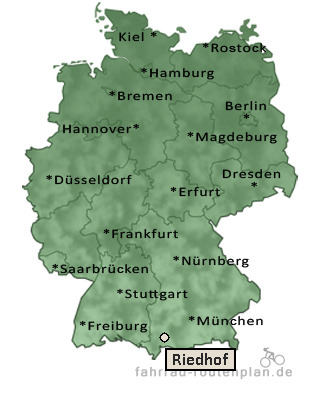 Entfernung Riedhof