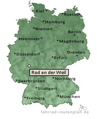 Entfernung Rod an der Weil